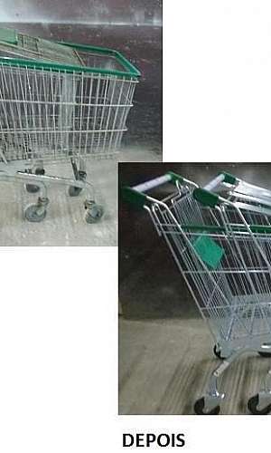 Conserto de carrinho de supermercado Conserto de carrinho de supermercado