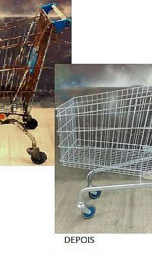 Reforma de carrinhos de supermercado